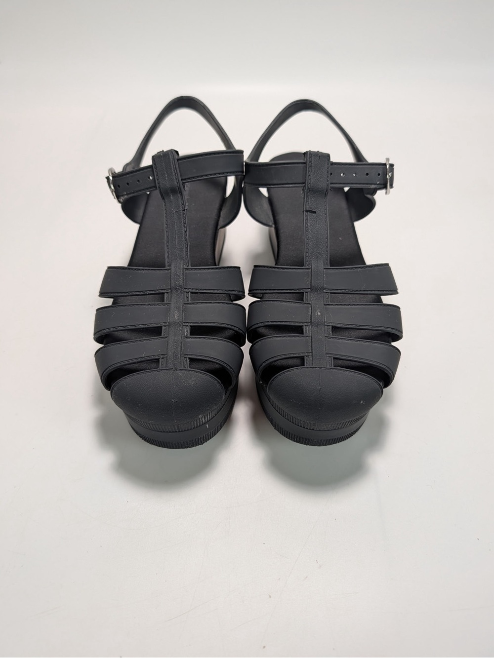Jeffrey Campbell Candied Platform Jelly Sandals - Black - Picture 3 of 11